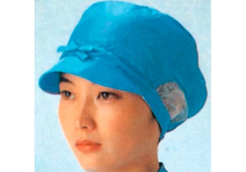 Cleanroom Work Cap with Bow-tie,Blue